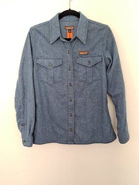 Women's Patagonia Farrier's Shirt Stone Blue Hemp Blend